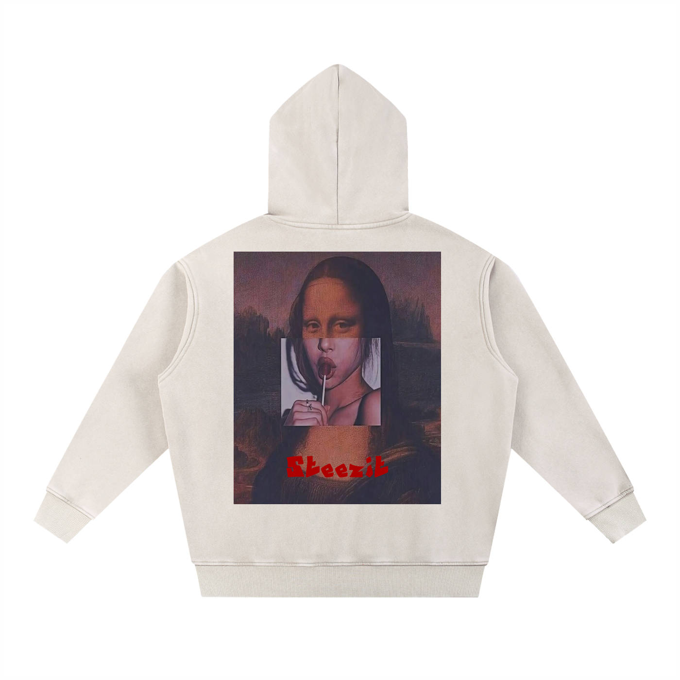 Sweat à capuche oversize délavé