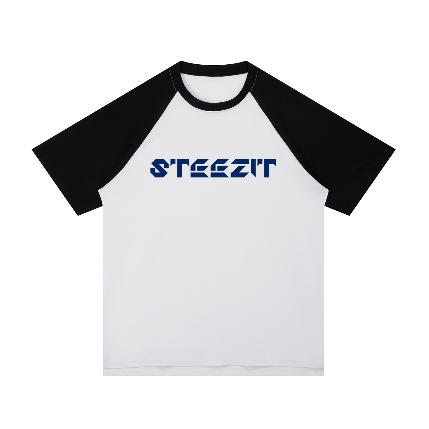 Contrast Raglan Sleeve Mesh T-Shirt