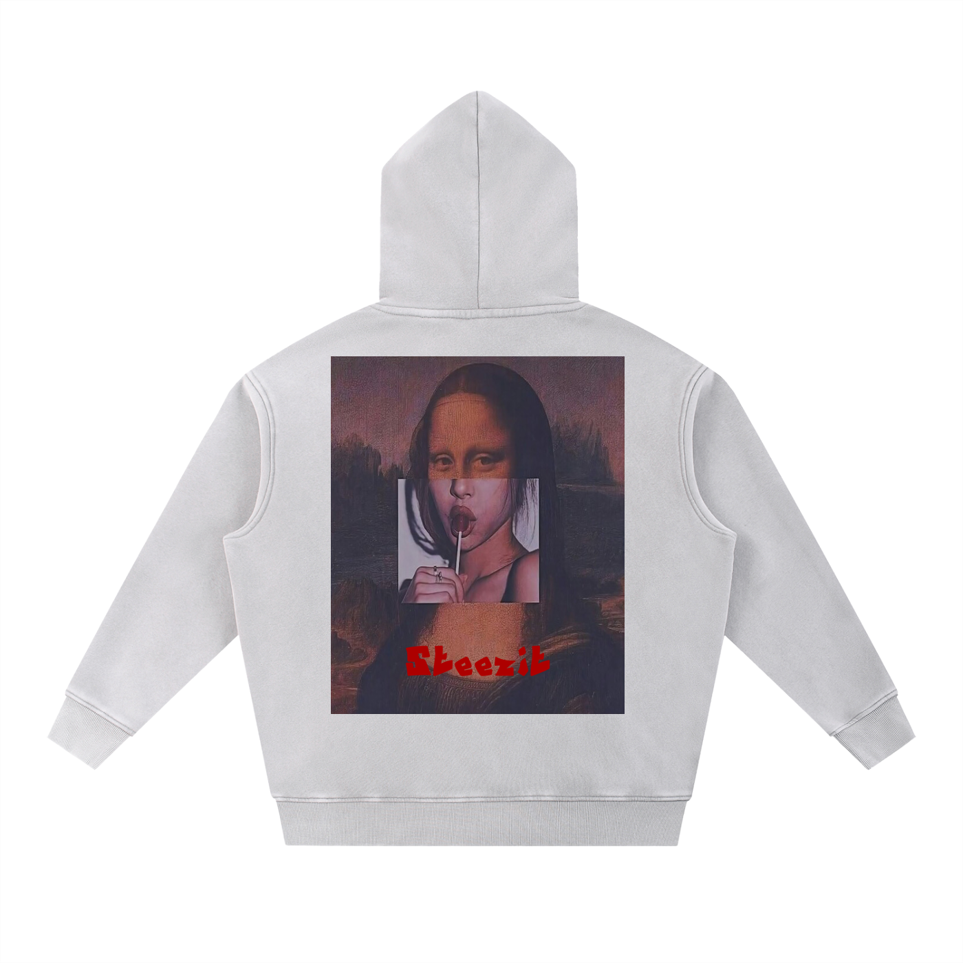 Sweat à capuche oversize délavé