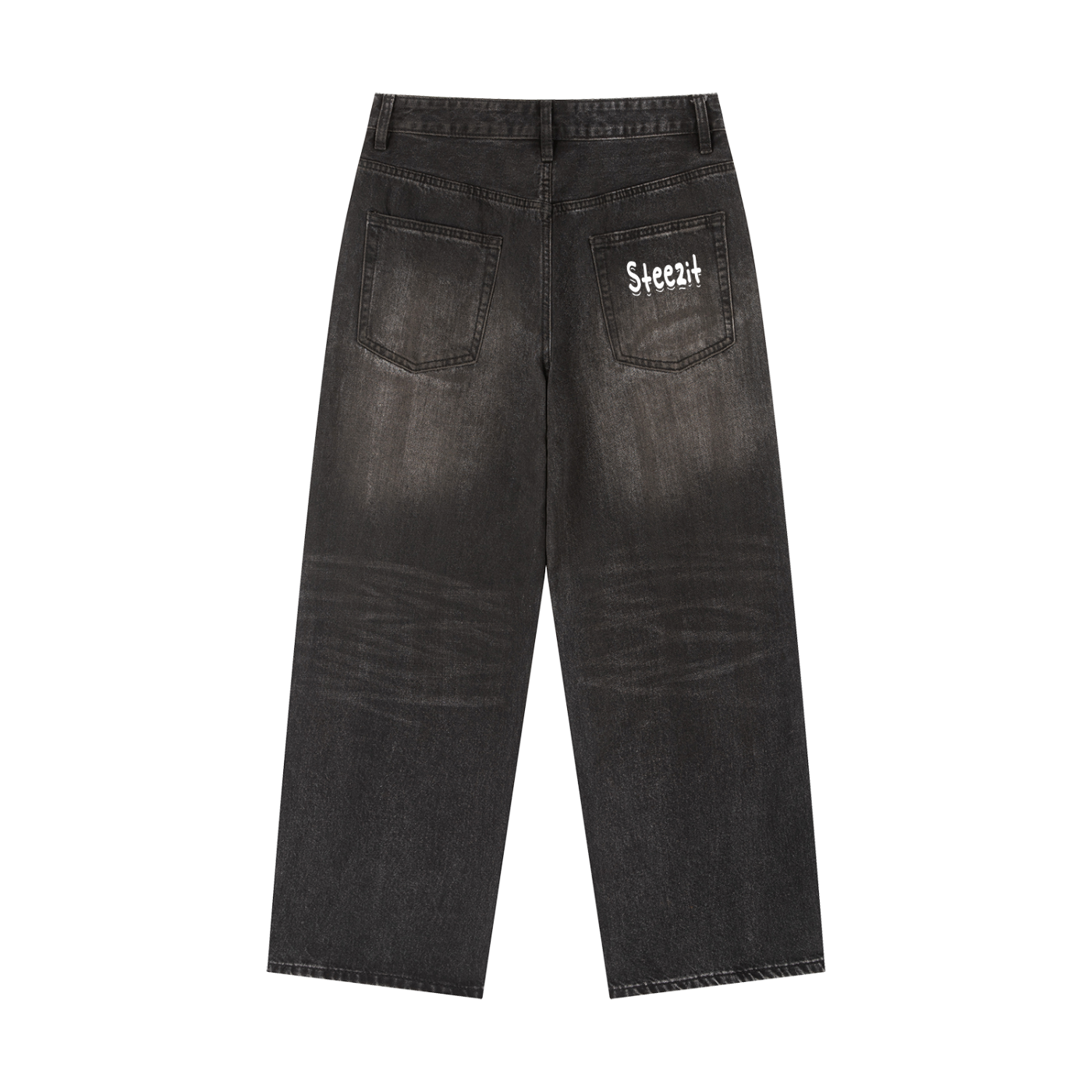 Vintage delavés baggy Denim Jeans