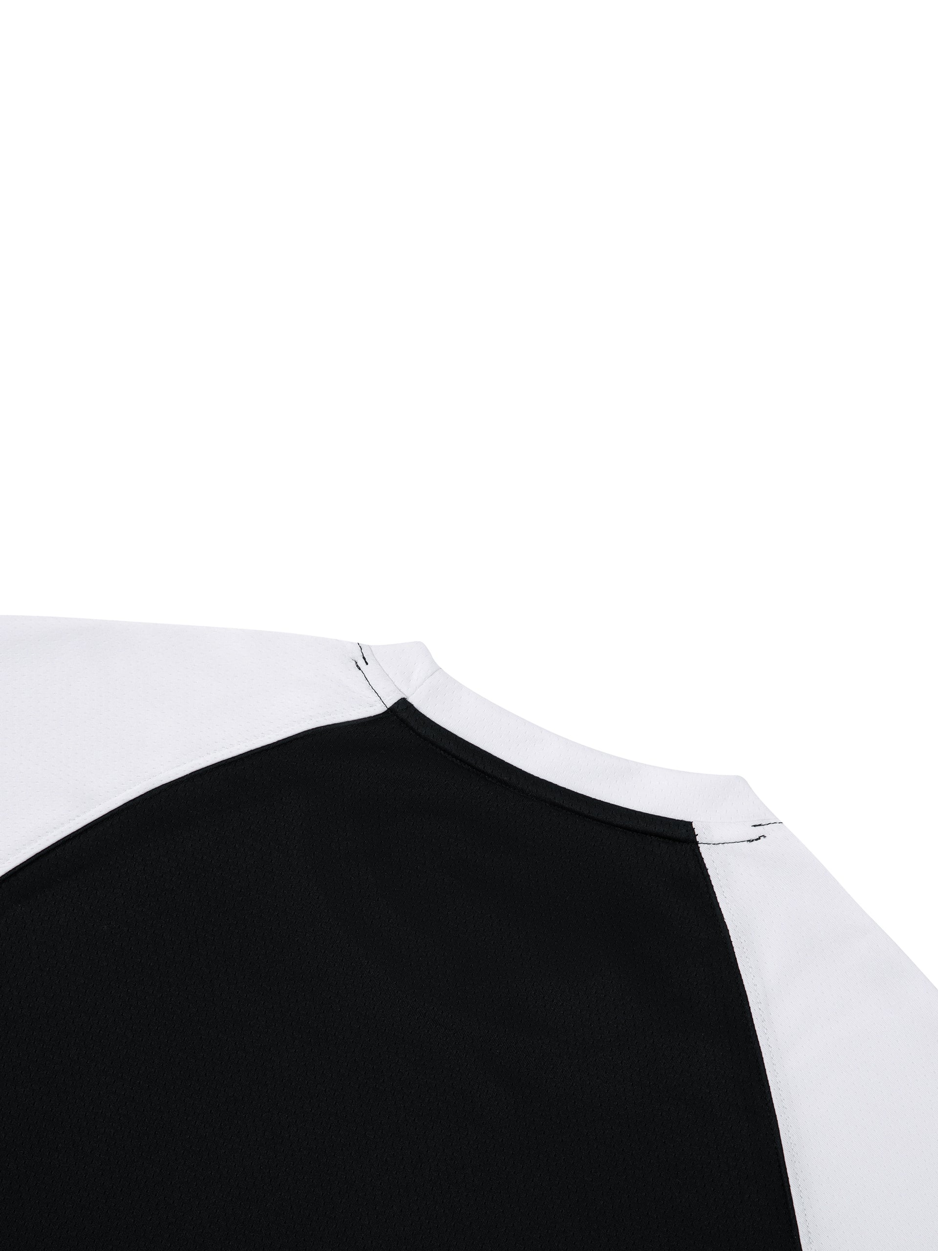 contrast-raglan-sleeve-mesh-t-shirt